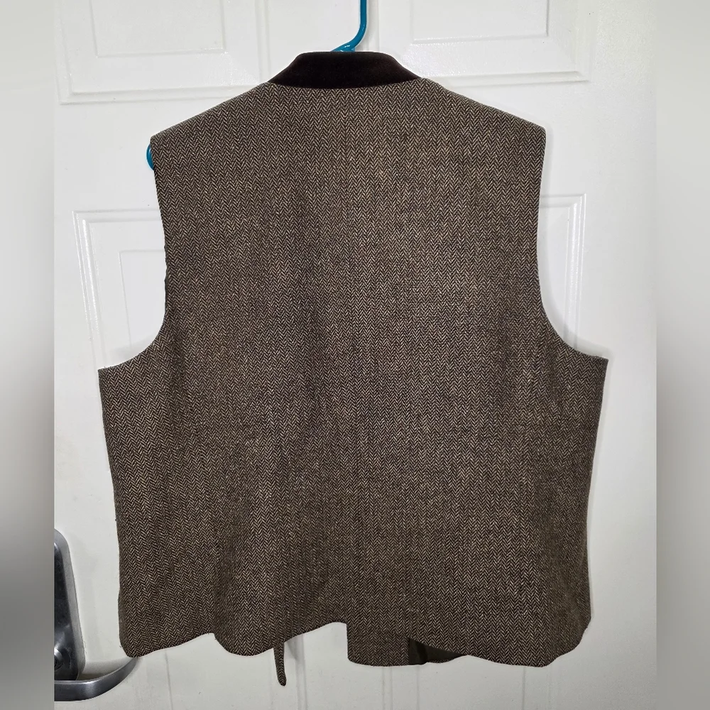Vintage Talbots Tweed Vest – Leaf Appliqué – Women’s‎ Size 1X